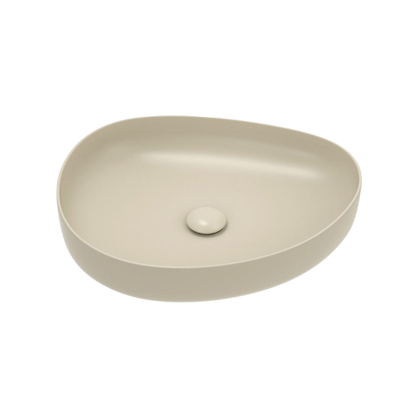 Fienza Pebble Medium Above Counter Basin Matte Khaki