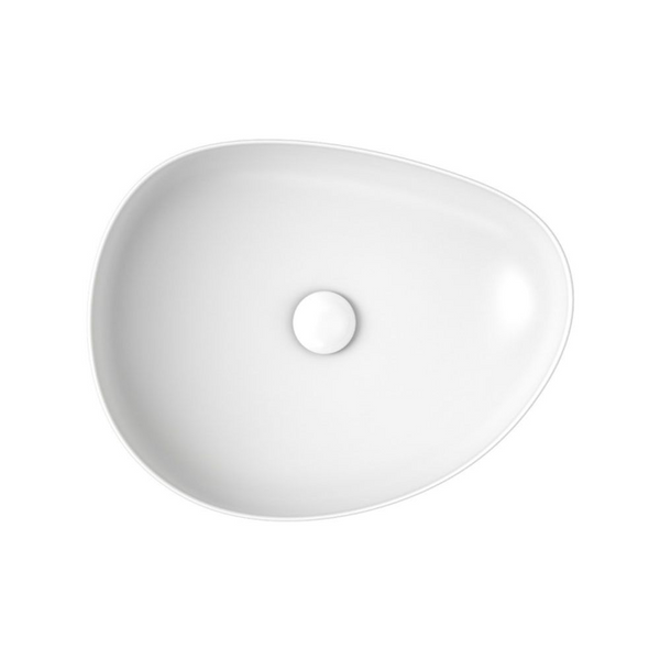 Fienza Pebble Medium Above Counter Basin Matte White