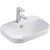 Fienza Parisa Semi-Inset Basin with Overflow 1 Tap Hole Gloss White