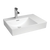 Fienza Tono Care Wall Hung Left Bowl Basin with Overflow 1 Tap Hole Gloss White