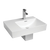 Fienza Tono Care Wall Hung Right Hand Basin with Overflow and Integral Shroud 1 Tap Hole Gloss White