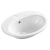 Fienza Lacy Fully-Inset Basin with Overflow 1 Tap Hole Gloss White