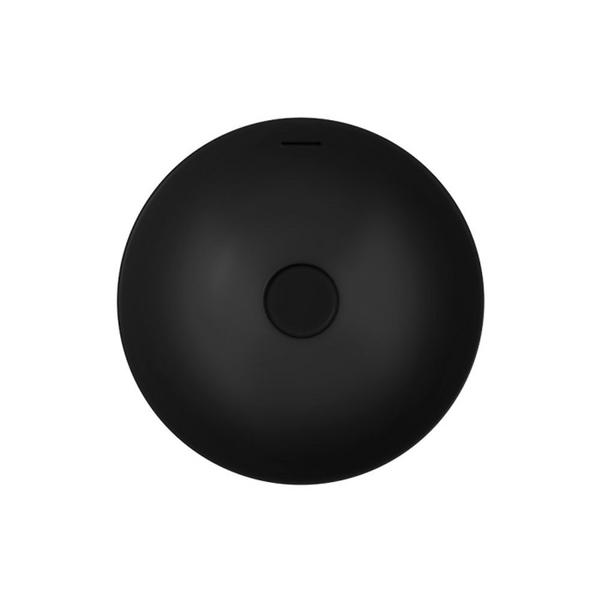 Fienza Aluca Round Semi-Inset Basin with Overflow Matte Black