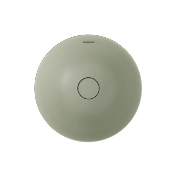 Fienza Aluca Round Semi-Inset Basin with Overflow Matte Olive
