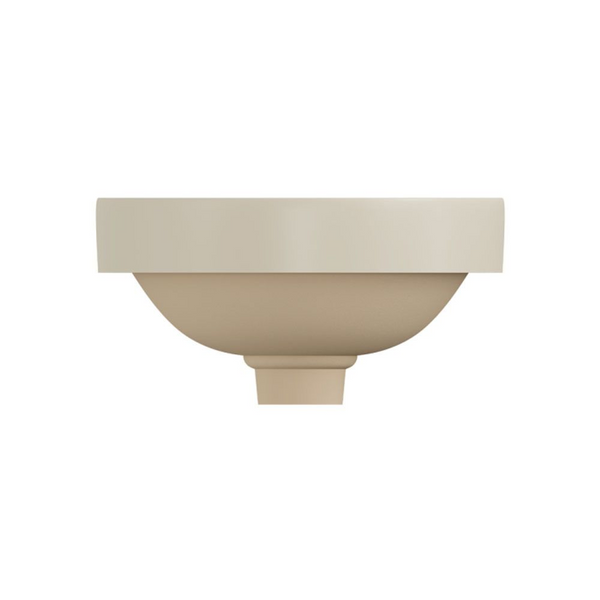 Fienza Aluca Round Semi-Inset Basin with Overflow Matte Khaki