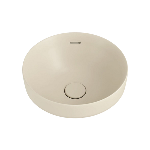 Fienza Aluca Round Semi-Inset Basin with Overflow Matte Khaki
