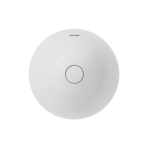 Fienza Aluca Round Semi-Inset Basin with Overflow Matte White