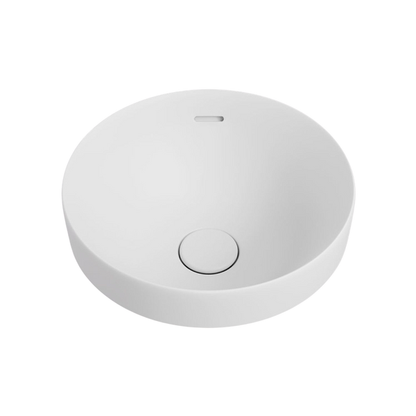 Fienza Aluca Round Semi-Inset Basin with Overflow Matte White
