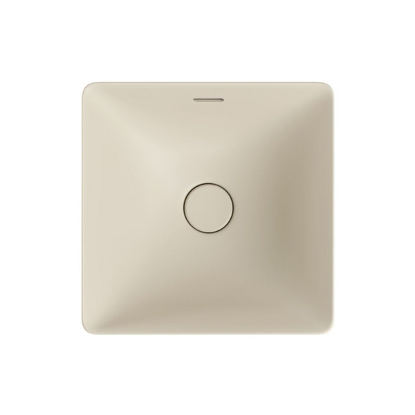 Fienza Aluca Square Semi-Inset Basin with Overflow Matte Khaki