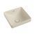 Fienza Aluca Square Semi-Inset Basin with Overflow Matte Khaki