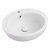 Fienza Micki Semi-Recessed Basin with Overflow 1 Tap Hole Gloss White
