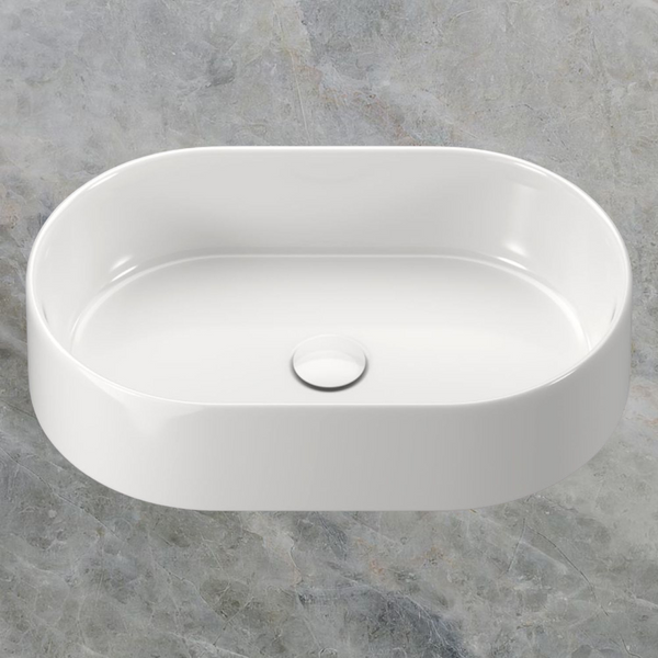 Fienza Aluca Pill Above Counter Basin Gloss White