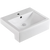 Fienza Belinda Semi-Recessed Basin with Overflow 1 Tap Hole Gloss White