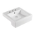 Fienza Jacinta Semi-Recessed Basin with Overflow 3 Tap Holes Gloss White