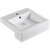 Fienza Jacinta Semi-Recessed Basin with Overflow 1 Tap Hole Gloss White
