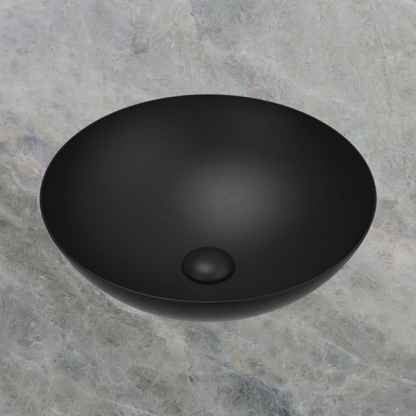 Fienza Aluca Above Counter Basin Matte Black