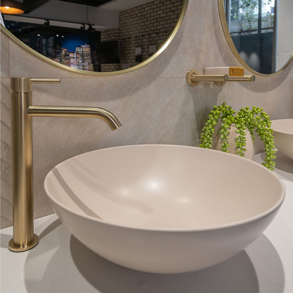 Fienza Aluca Above Counter Basin Matte Khaki