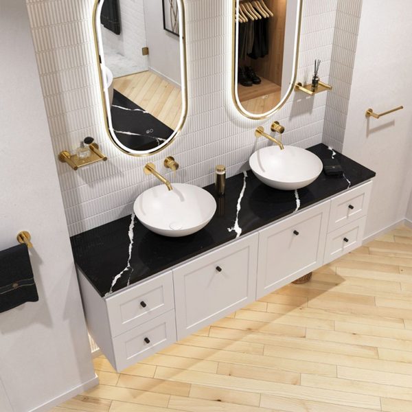 Fienza Aluca Above Counter Basin Matte White