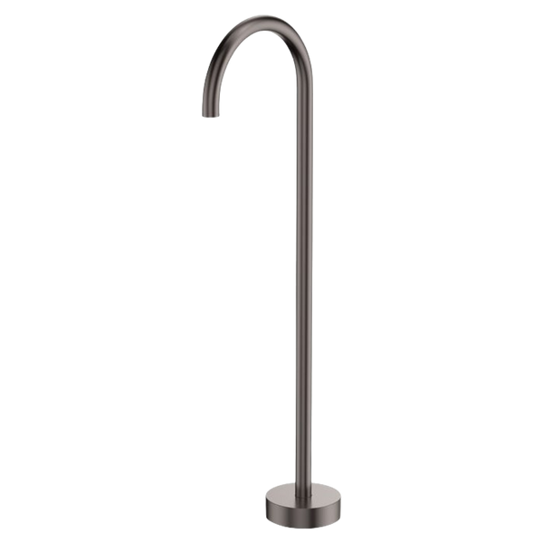 Fienza Kaya Gooseneck Floor Mounted Bath Outlet Gunmetal
