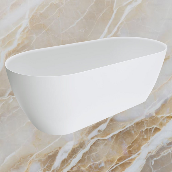 Fienza Kaya Solid Surface Bath 1700mm Matte White