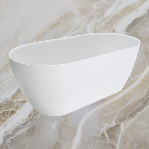 Fienza Kaya Solid Surface Bath 1500mm Matte White