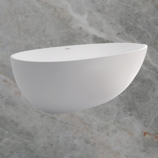 Fienza Bahama Solid Surface Bath 1500mm Matte White