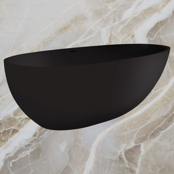 Fienza Bahama Solid Surface Bath 1700mm Matte Black