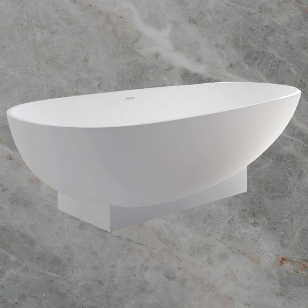 Fienza Lagoona Solid Surface Bath Matte White