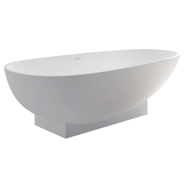 Fienza Lagoona Solid Surface Bath Matte White