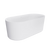 Fienza Empire 1500mm Slim Solid Surface Freestanding Bath with Overflow Matte White