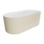 Fienza Empire 1700mm Slim Solid Surface Freestanding Bath with Overflow Matte Khaki