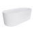 Fienza Empire 1700mm Slim Solid Surface Freestanding Bath with Overflow Matte White