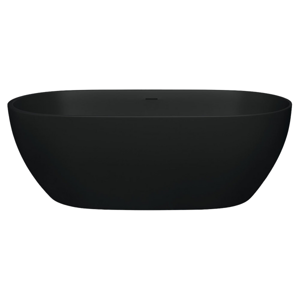 Fienza Luciana Solid Surface Bath 1690mm Matte Black