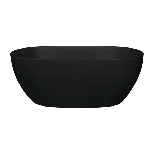 Fienza Luciana Solid Surface Bath 1500mm Matte Black