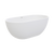 Fienza Nero Solid Surface Bath 1400mm Matte White