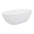 Fienza Nero Solid Surface Bath 1550mm Matte White