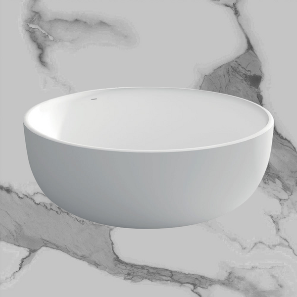 Fienza Shinto Solid Surface Bath Matte White