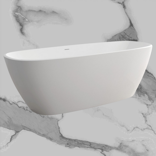 Fienza Marissa Solid Surface Bath Matte White