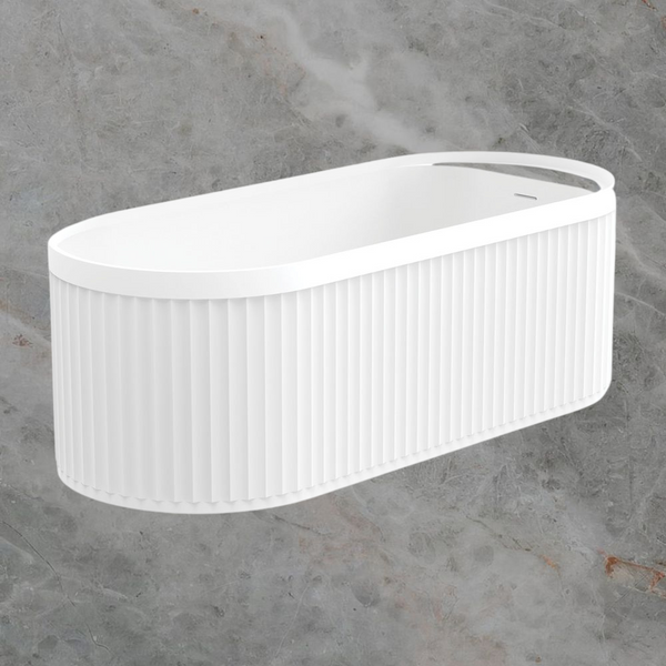 Fienza Minka Solid Surface Bath 1700mm Matte White