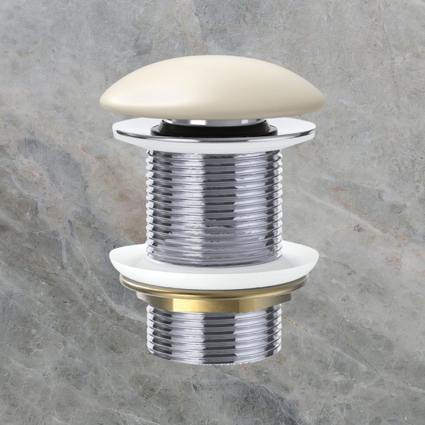 Fienza Pop-Up 32mm Non-Overflow Basin Waste with Ceramic Cap Matte Khaki