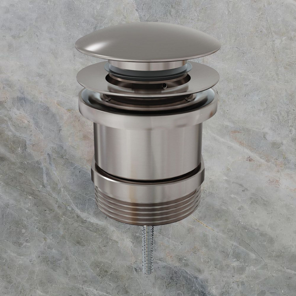 Fienza Universal Pull-Out/Pop-Up Basin Waste Brushed Nickel