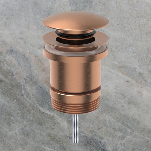 Fienza Universal Pull-Out/Pop-Up Basin Waste Brushed Copper