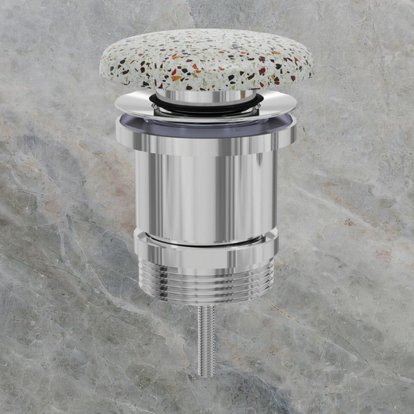 Fienza Universal Pull-Out/Pop-Up Basin Waste Terrazzo