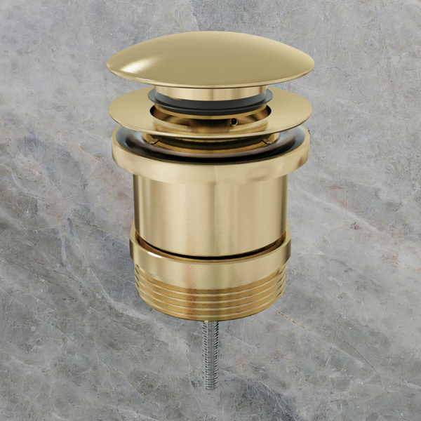 Fienza Universal Pull-Out/Pop-Up Basin Waste Urban Brass