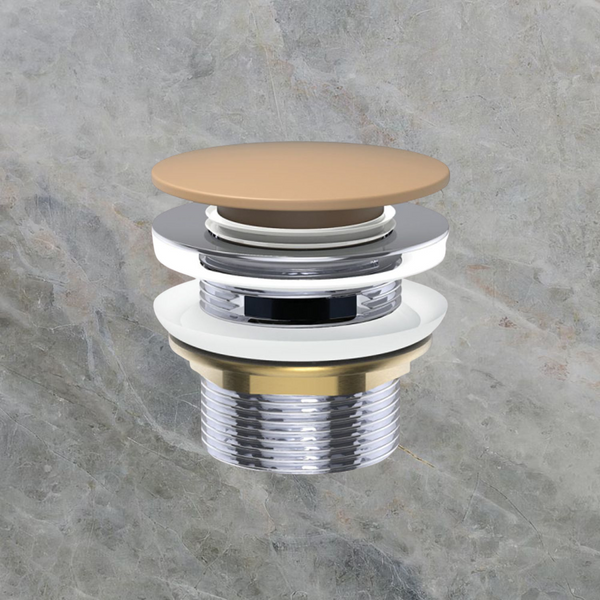 Fienza Universal Pull-Out/Pop-Up Solid Surface Cap Bath Waste with Overflow Dusk