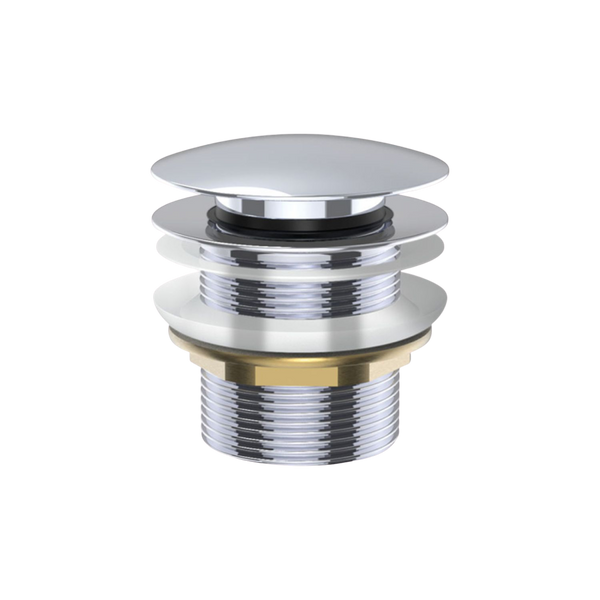 Fienza Universal Pull-Out/Pop-Up Brass Cap Bath Waste Non-Overflow Chrome