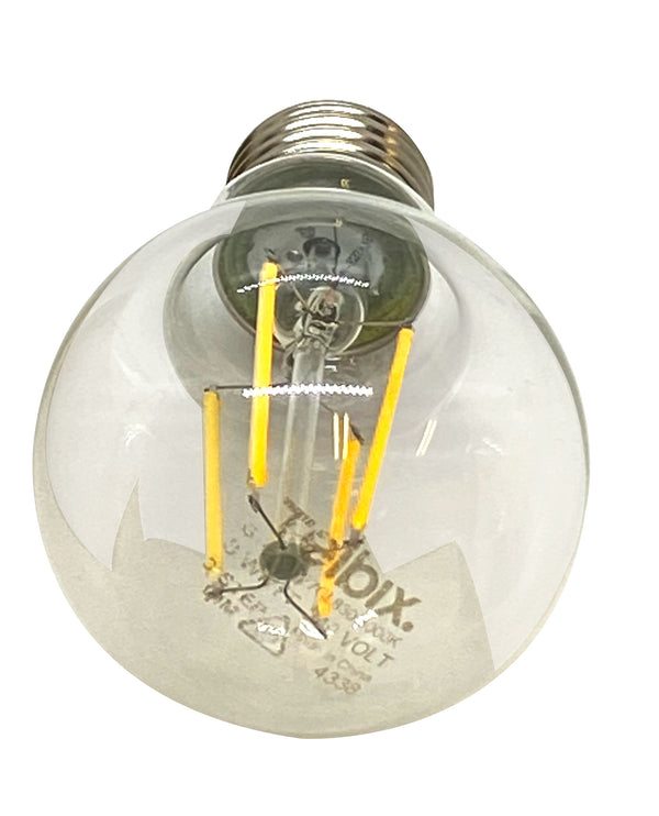 Telbix E27 A60 8W Led Globe Clear Dim 3000K