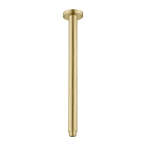 Nero Round Ceiling Arm 300mm Brushed Gold