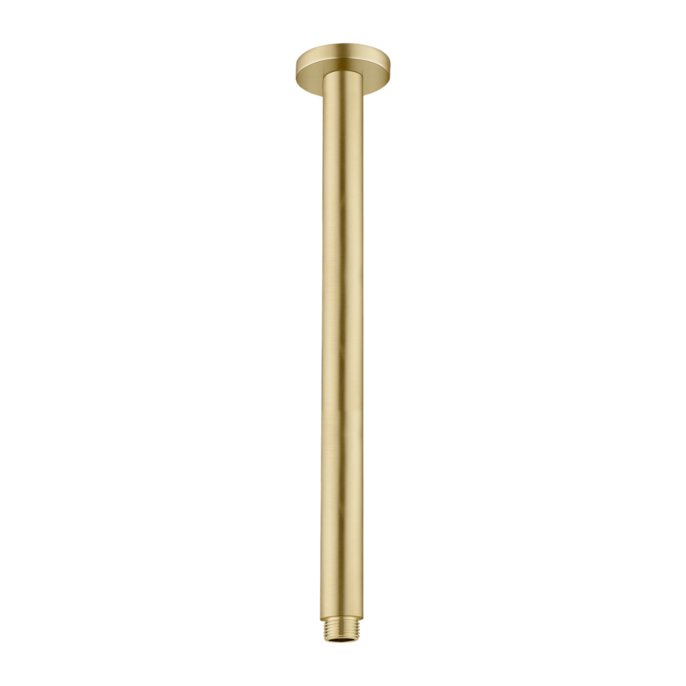 Round Ceiling Arm 300mm Brushed Gold