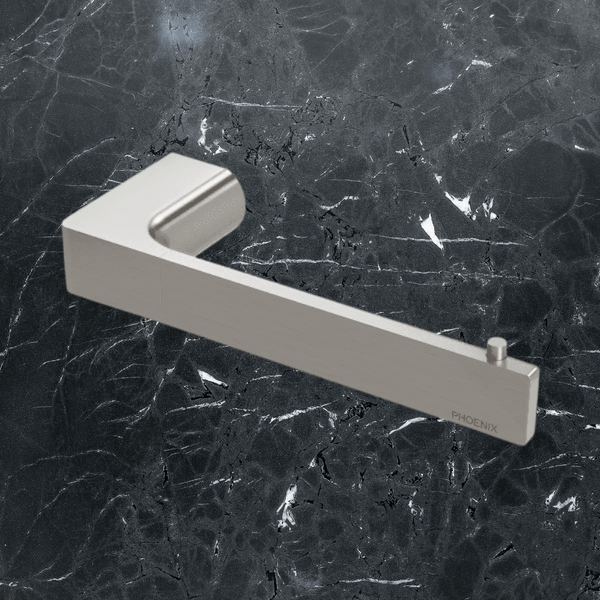 Phoenix Gloss Toilet Roll Holder Brushed Nickel